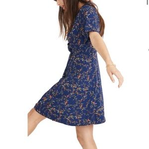 Madewell amaranth floral dress